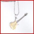 STAINLESS STEEL ELECTRIC GUITAR PENDANT NECKLACE P1705