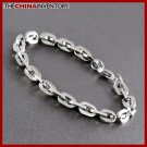 8 1/2"" STAINLESS STEEL OVAL CHAIN BRACELET B0710B