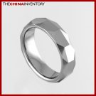 5.5MM SIZE 5 FACETED TUNGSTEN CARBIDE BAND RING R0917