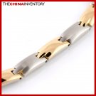 7MM 20"" STAINLESS STEEL TWO TONE NECKLACE N1810A