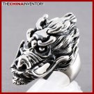 SIZE 10 925 STERLING SILVER FIRE DRAGON RING SIL0813