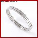 BOYS STAINLESS STEEL DOUBLE GROOVE CUFF BANGLE B2109B