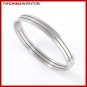 BOYS STAINLESS STEEL DOUBLE GROOVE CUFF BANGLE B2109B