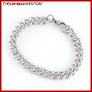 10MM 9"" STAINLESS STEEL CURB ROPE CHAIN BRACELET B1908