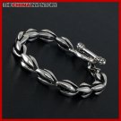 925 STERLING SILVER ARMOR CHAIN TOGGLE BRACELET SIL1704