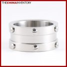 12MM SIZE 7.5 STAINLESS STEEL WIDE BAND RING R0709