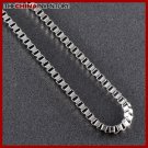 3.2MM 24"" MENS STAINLESS STEEL BOX CHAIN NECKLACE N0501