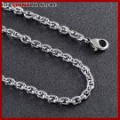 6MM 28"" STAINLESS STEEL FACETED CHAIN NECKLACE N1103C