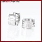 STAINLESS STEEL HUGGIE HOOP EARRINGS E1102