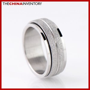 8MM SIZE 7.5 STAINLESS STEEL ROTATING BAND RING R1804