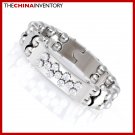 13MM STAINLESS STEEL CZ BLING TAG BRACELET B1730