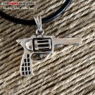 NEW 925 STERLING SILVER REVOLVER GUN PENDANT SIL0364