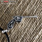 925 STERLING SILVER PISTOL GUN PENDANT SIL0363