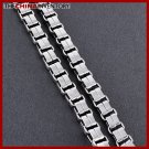 HEAVY DUTY STAINLESS STEEL DOUBLE CHAIN NECKLACE N0503