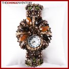 WOMEN'S IMITATE CRYSTALS PEARL BRACELET WATCH W0101E