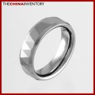 6MM SIZE 6 FACETED TUNGSTEN CARBIDE BAND RING R0920