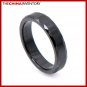 4MM SIZE 7 BLACK CERAMIC WEDDING BAND RING R1202B