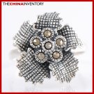 SIZE 7 925 STERLING SILVER FLOWER RING SIL2205