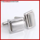 MEN'S STAINLESS STEEL RECTANGLE CUFFLINKS C2404