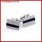 CLASSIC STAINLESS STEEL RECTANGULAR CUFFLINKS C2201