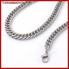 9MM 24"" STAINLESS STEEL CURB CHAIN NECKLACE N2406