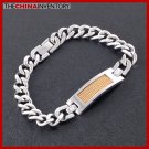 8.5"" 10MM STAINLESS STEEL CURB ID CHAIN BRACELET B2607