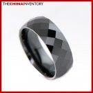 8MM SIZE 8.5 BLACK CERAMIC WEDDING BAND RING R1909