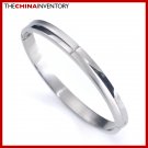 6MM 6.5"" MEN'S STAINLESS STEEL BANGLE BRACELET B0308B