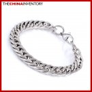 7.5"" STAINLESS STEEL CUBAN CURB CHAIN BRACELET B1711