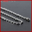 3.5MM 22"" STAINLESS STEEL CABLE CHAIN NECKLACE N1310