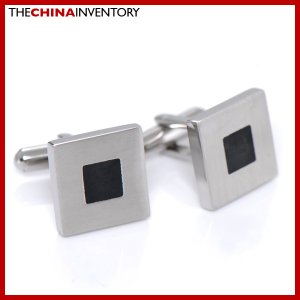 CLASSIC STAINLESS STEEL SQUARE CUFFLINKS C2706