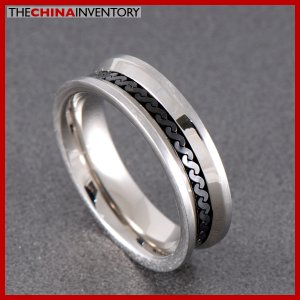 6MM SIZE 6 STAINLESS STEEL CURB CHAIN BAND RING R0706
