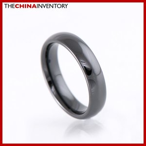 5MM SIZE 9.5 BLACK CERAMIC WEDDING BAND RING R1806B
