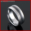 SIZE 9.5 BLACK CARBON FIBER TUNGSTEN CARBIDE RING R2103