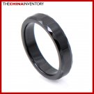 4MM SIZE 6.5 BLACK CERAMIC WEDDING BAND RING R1202B