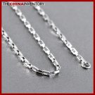 3MM 18 STAINLESS STEEL LONG BOX CHAIN NECKLACE N1215