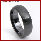 8MM SIZE 11 BLACK CERAMIC WEDDING BAND RING R3411