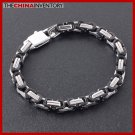 8.5"" STAINLESS STEEL BYZANTINE CHAIN BRACELET B2609