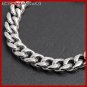 8.5"" STAINLESS STEEL ROUND CURB CHAIN BRACELET B3604