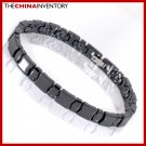 7MM BLACK CERAMIC HEALTH WATCHBAND BRACELET B3707