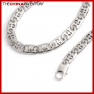 10MM 24"" STAINLESS STEEL CROSS LINKS MEN NECKLACE N3411