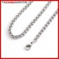 5MM 24"" STAINLESS STEEL ROUND LINK CHAIN NECKLACE N3412