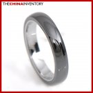 4MM SIZE 4.5 TUNGSTEN CARBIDE TWO TONE BAND RING R3406
