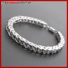 8"" MENS STAINLESS STEEL SQUARE CURB BRACELET B3810