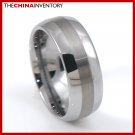 MEN 8MM SIZE 10 TUNGSTEN CARBIDE MATTE BAND RING R3803A