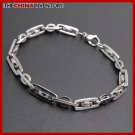 MENS 9"" STAINLESS STEEL DESIGNER CHAIN BRACELET B3812