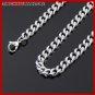 24"" 5.5MM STAINLESS STEEL CURB CHAIN NECKLACE N2502