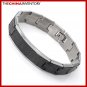 STAINLESS STEEL BLACK WATCHBAND BRACELET B3902