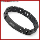 20CM BLACK STAINLESS STEEL BRACELET FOR MEN B3901
