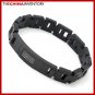 20CM BLACK STAINLESS STEEL BRACELET FOR MEN B3901